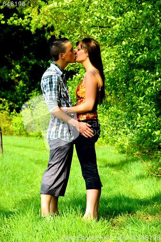 Image of Young couple in love
