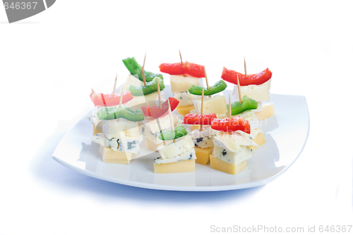 Image of Cheese snacks with three kinds of cheese