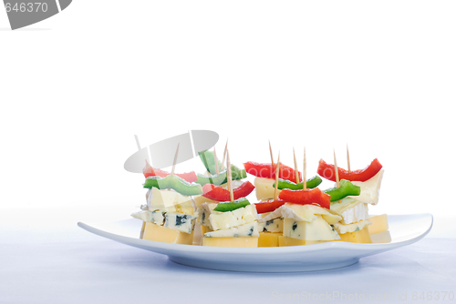 Image of Cheese snacks with three kinds of cheese