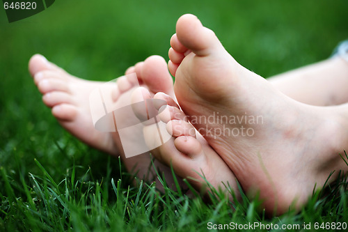 Image of barefoot in grass