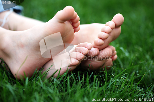 Image of barefoot in grass