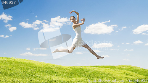 Image of happy ballerina