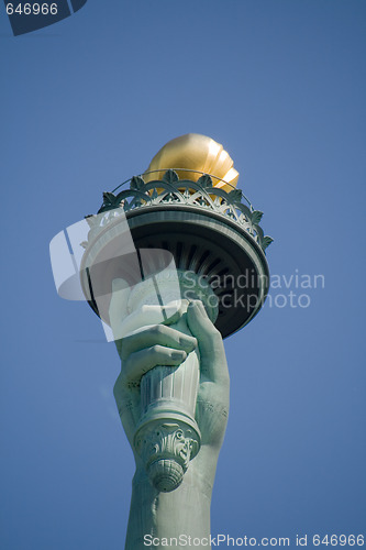 Image of Torch Held by the Statue of Liberty