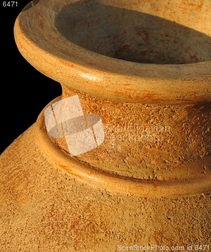 Image of Pottery neck closeup at sunset