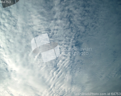 Image of blue sky with clouds