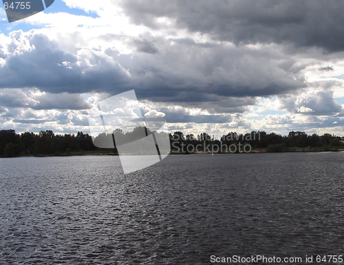 Image of land over river