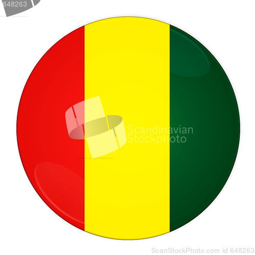 Image of Guinea button with flag