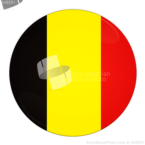 Image of Belgium button with flag