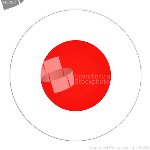 Image of Japan button with flag