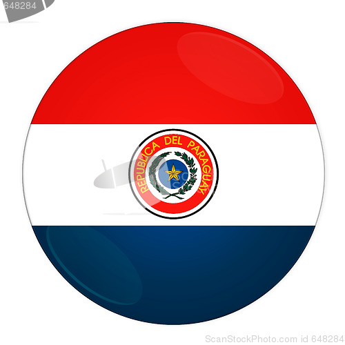 Image of Paraguay button with flag