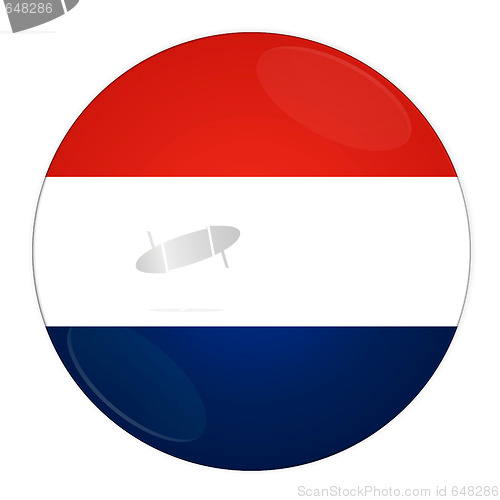 Image of Luxembourg button with flag