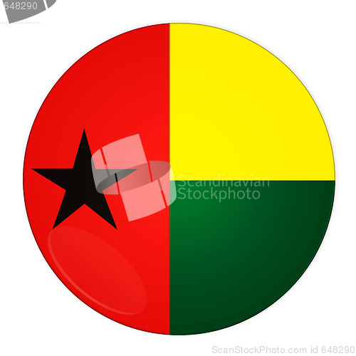 Image of Guinea-Bissau button with flag