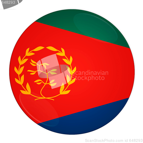 Image of Eritrea button with flag