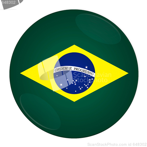 Image of Brazil button with flag