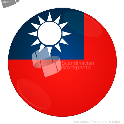 Image of Taiwan button with flag