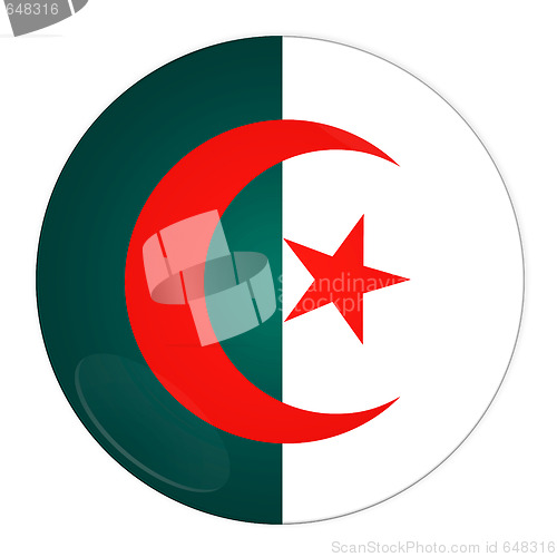 Image of Algeria button with flag