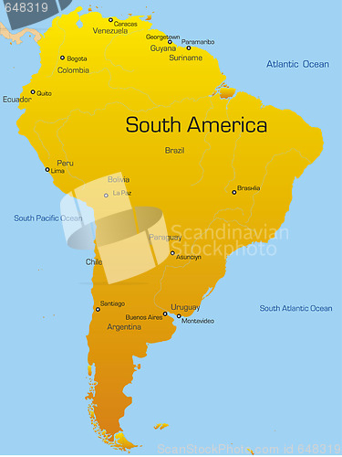 Image of south america continent