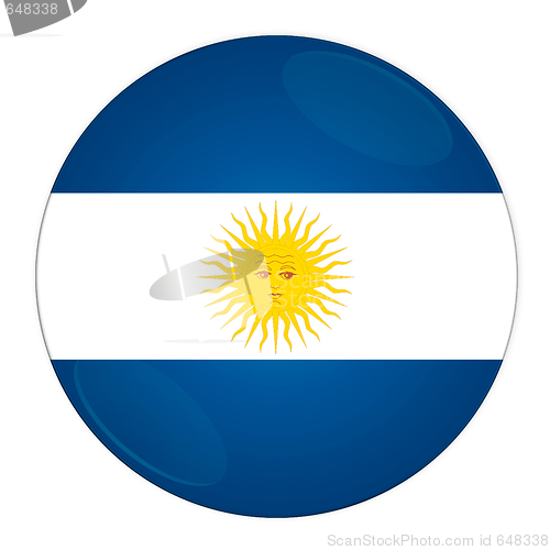 Image of Argentina button with flag