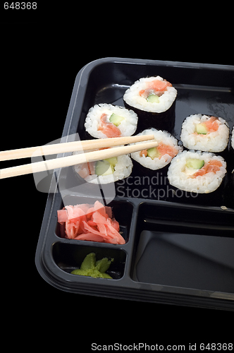Image of Rolls of sushi