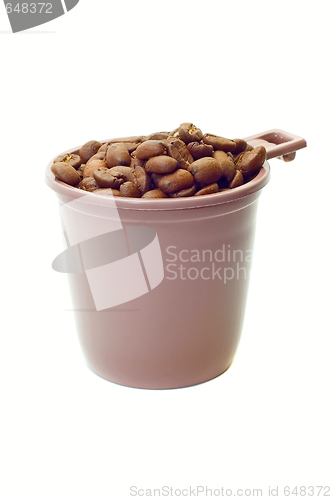 Image of Cup with coffee beans
