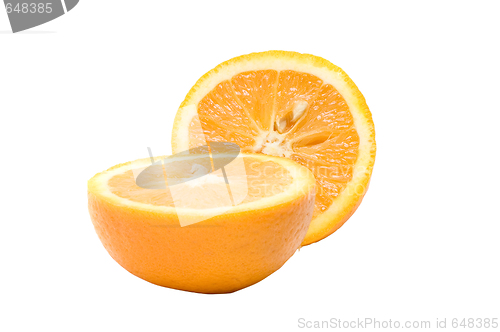 Image of Two piece of orange fruit