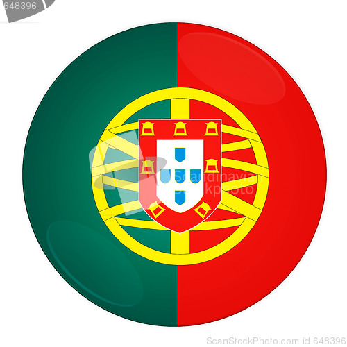 Image of Portugal button with flag