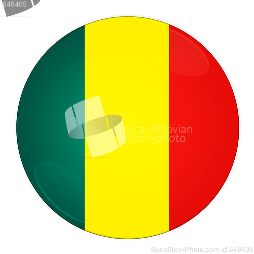 Image of Mali button with flag