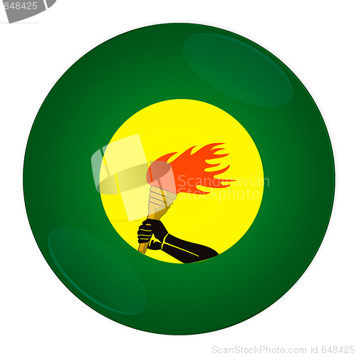 Image of Zaire button with flag