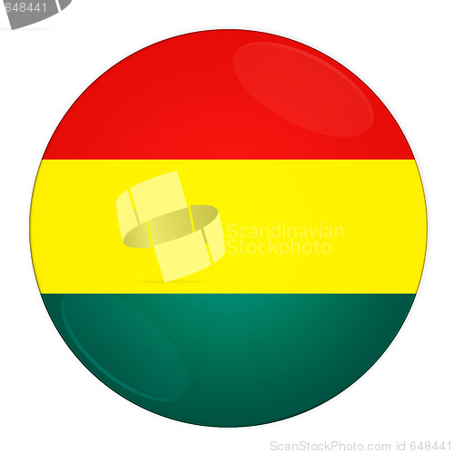 Image of Bolivia button with flag