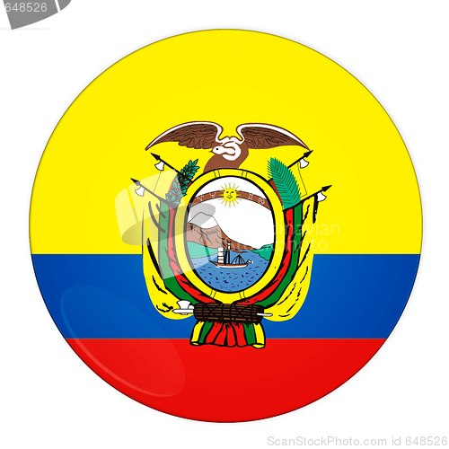 Image of Ecuador button with flag