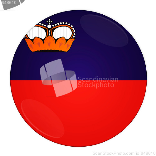 Image of Liechtenstein button with flag