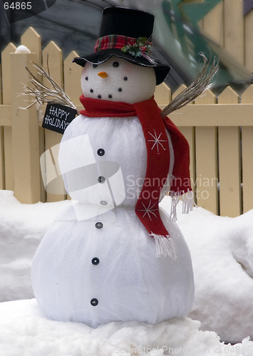 Image of happy snowman