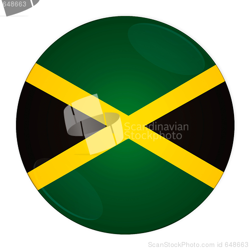 Image of Jamaica button with flag