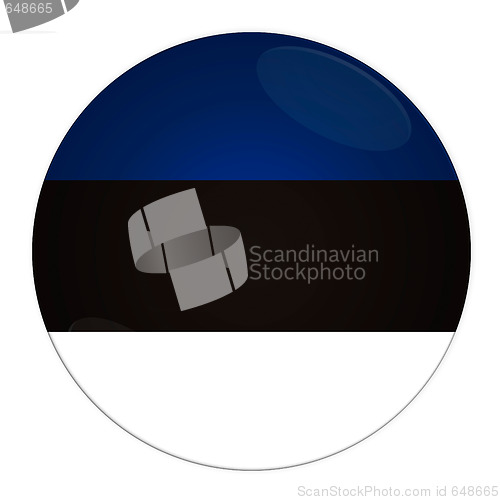 Image of Estonia button with flag