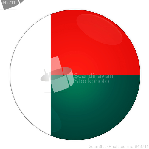 Image of Madagascar button with flag