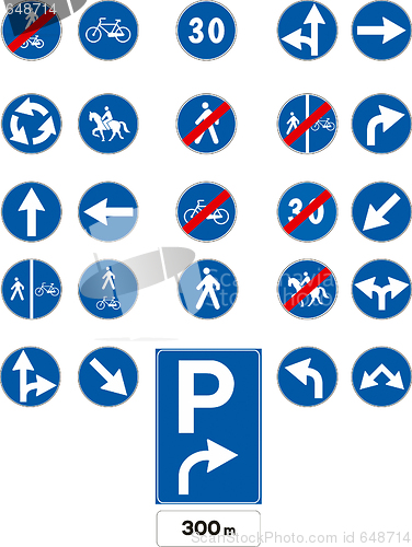 Image of Vector traffic signs