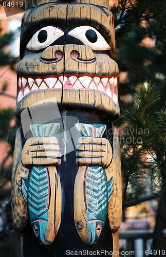 Image of totem pole fish ,