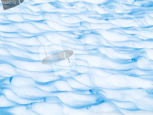 Image of Blue snow background