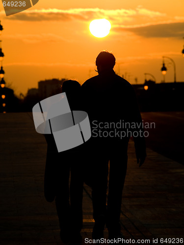 Image of Couple at sunset