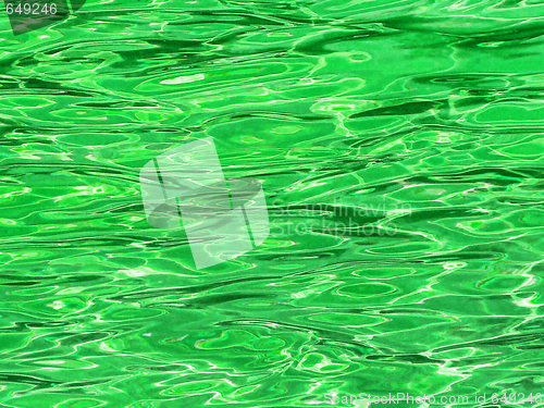 Image of Green water background