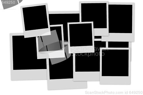 Image of empty photo frames pile