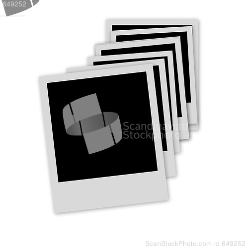 Image of empty photo frames pile