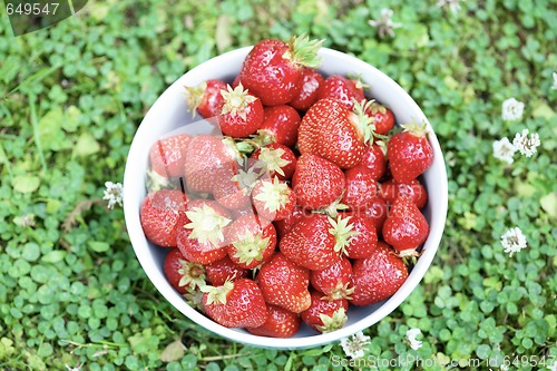 Image of Fresh strawberries in a bowl.