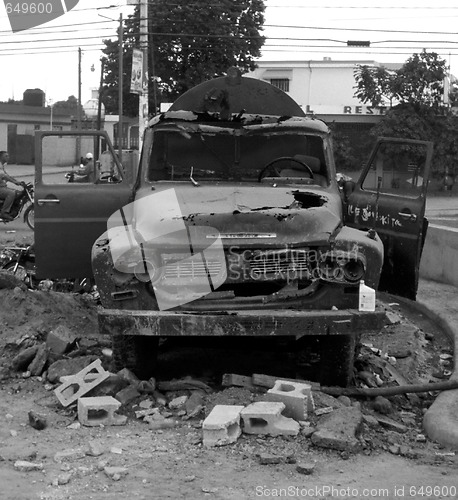 Image of Old truck in Higuey street - Dominican republic