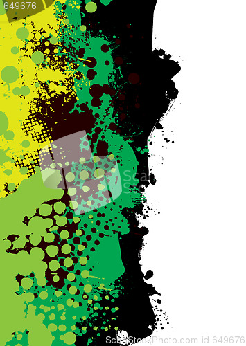 Image of grunge green splat