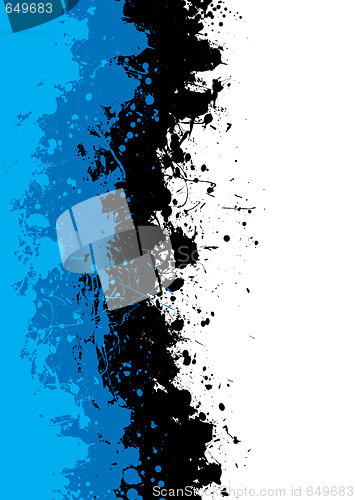 Image of grunge blue splat