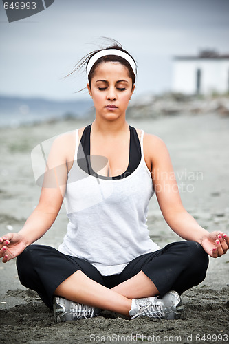 Image of Yoga asian woman