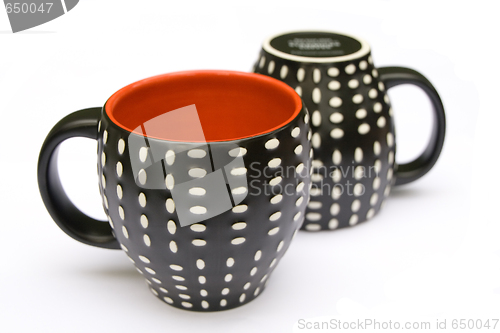 Image of Two dotted coffee mugs