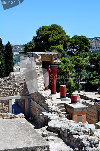 Image of Archaeological site of Knossos. Minoan Palace. Crete.