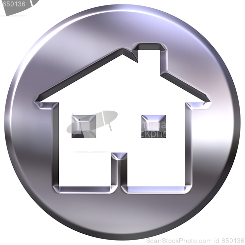 Image of 3D Silver Home Sign